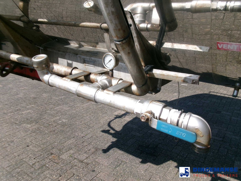 Полуремарке цистерна Crane Fruehauf Chemical ACID tank inox 30 m3 / 1 comp: снимка 9