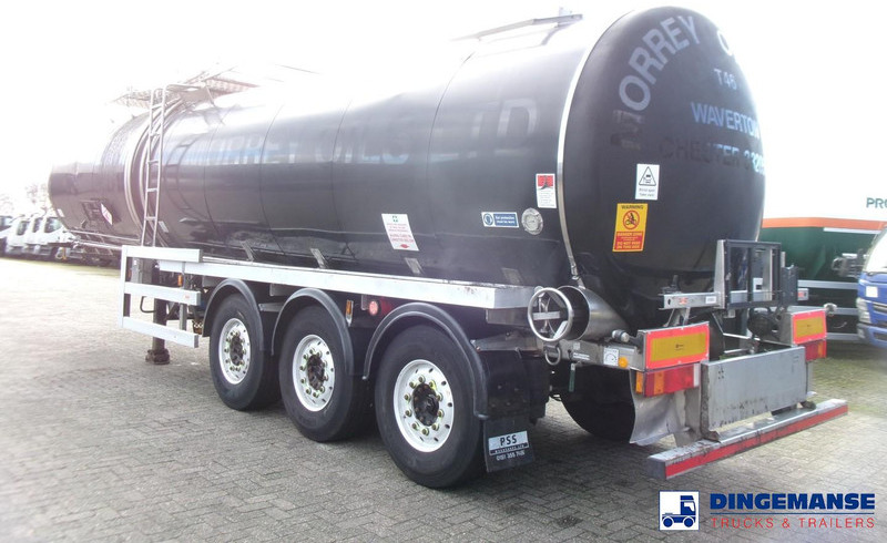 Crossland Bitumen tank inox 33 m3 / 1 comp + compressor + steam heating - Полуремарке цистерна: снимка 3 Crossland Bitumen tank inox 33 m3 / 1 comp + compressor + steam heating - Полуремарке цистерна: снимка 3