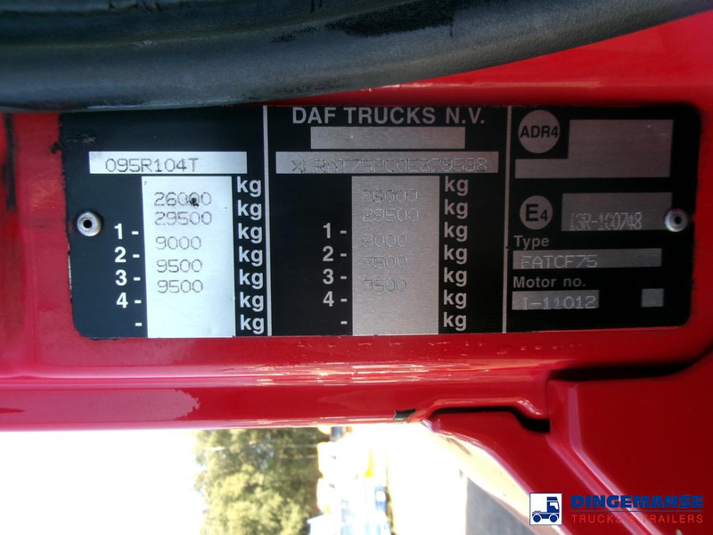 Каналопочистваща машина DAF CF 75.310 6x4 RHD Whale vacuum tank 11.8 m3 / 2 comp: снимка 20