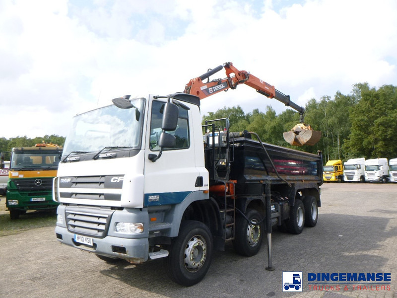 DAF CF 85.360 8X4 RHD tipper + Terex 118.2 VGL-A15 - Камион с кран: снимка 1 DAF CF 85.360 8X4 RHD tipper + Terex 118.2 VGL-A15 - Камион с кран: снимка 1