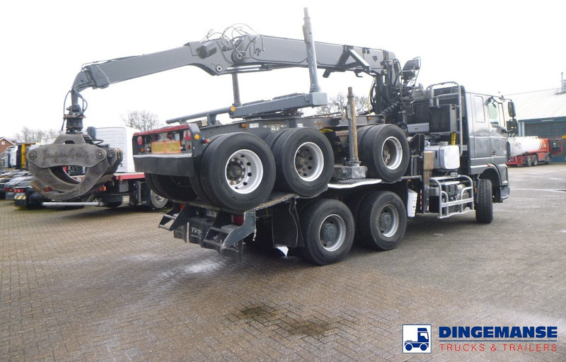DAF XF 105.510 6x4 + Loglift F281S83 crane / timber truck + dolly - Камион с кран: снимка 4 DAF XF 105.510 6x4 + Loglift F281S83 crane / timber truck + dolly - Камион с кран: снимка 4
