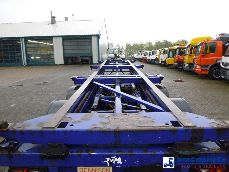 Контейнеровоз/ Сменна каросерия полуремарке Dennison 3-axle container trailer 20-30-40-45 ft: снимка 12