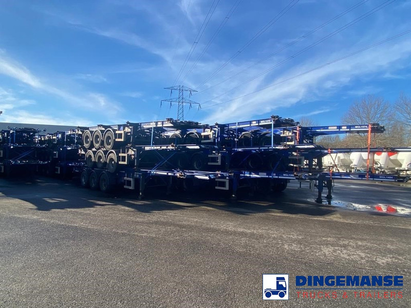 Контейнеровоз/ Сменна каросерия камион Dennison Stack - 3 x container trailer 20-30-40-45 ft: снимка 8