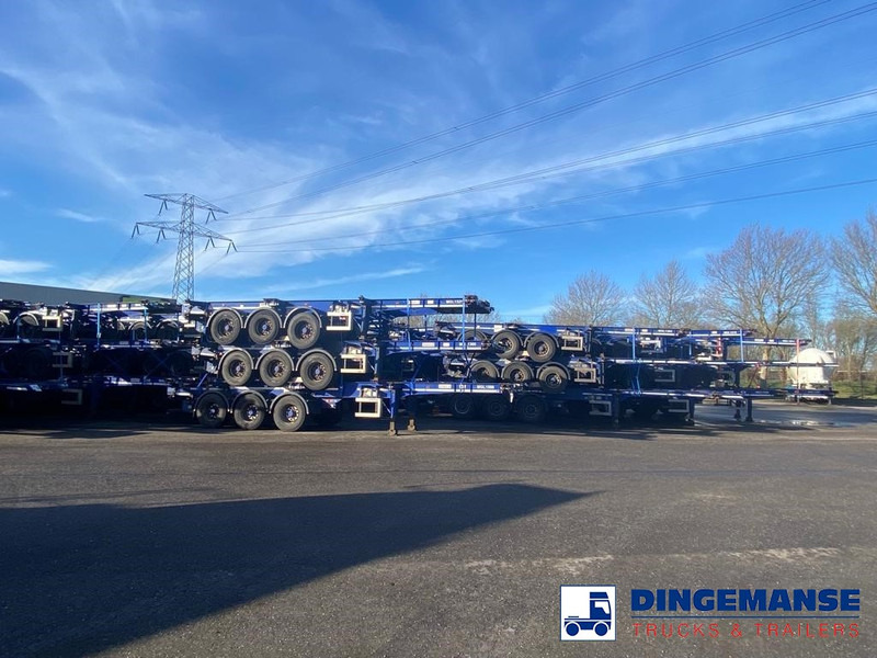 Контейнеровоз/ Сменна каросерия камион Dennison Stack - 3 x container trailer 20-30-40-45 ft: снимка 9