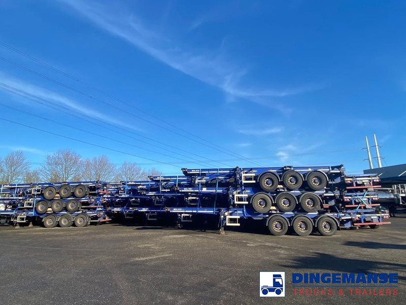 Контейнеровоз/ Сменна каросерия камион Dennison Stack - 3 x container trailer 20-30-40-45 ft: снимка 7