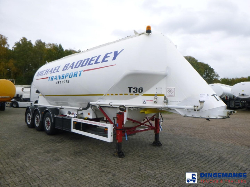 Feldbinder Powder tank alu 40 m3 / 1 comp - Полуремарке цистерна: снимка 2 Feldbinder Powder tank alu 40 m3 / 1 comp - Полуремарке цистерна: снимка 2