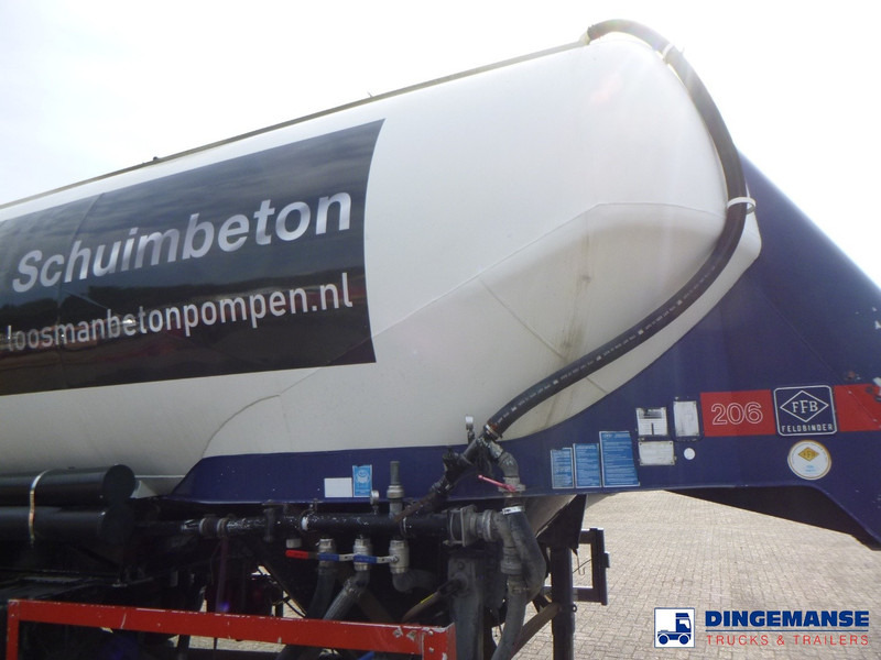 Полуремарке цистерна Feldbinder Powder tank alu 40 m3 / 1 comp + compressor: снимка 10