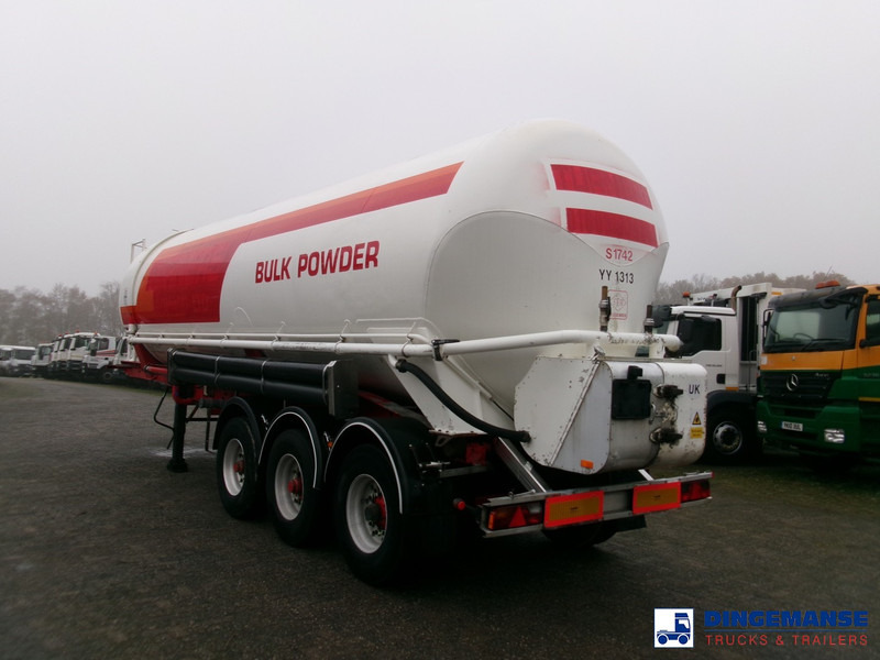 Feldbinder Powder tank alu 41 m3 (tipping) - Полуремарке цистерна: снимка 3 Feldbinder Powder tank alu 41 m3 (tipping) - Полуремарке цистерна: снимка 3