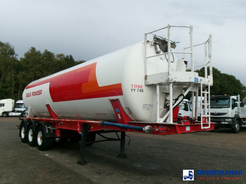 Feldbinder Powder tank alu 41 m3 (tipping) - Полуремарке цистерна: снимка 2 Feldbinder Powder tank alu 41 m3 (tipping) - Полуремарке цистерна: снимка 2