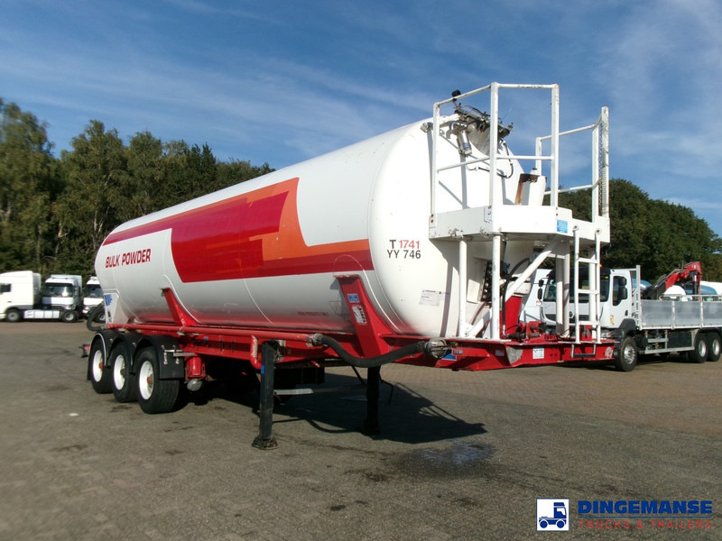 Feldbinder Powder tank alu 41 m3 (tipping) - Полуремарке цистерна: снимка 2 Feldbinder Powder tank alu 41 m3 (tipping) - Полуремарке цистерна: снимка 2