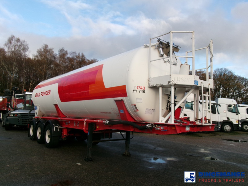Feldbinder Powder tank alu 41 m3 (tipping) - Полуремарке цистерна: снимка 2 Feldbinder Powder tank alu 41 m3 (tipping) - Полуремарке цистерна: снимка 2