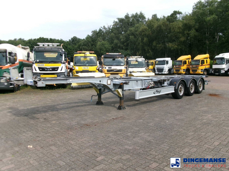Fliegl 3-axle container trailer 45 ft - Контейнеровоз/ Сменна каросерия полуремарке: снимка 1 Fliegl 3-axle container trailer 45 ft - Контейнеровоз/ Сменна каросерия полуремарке: снимка 1