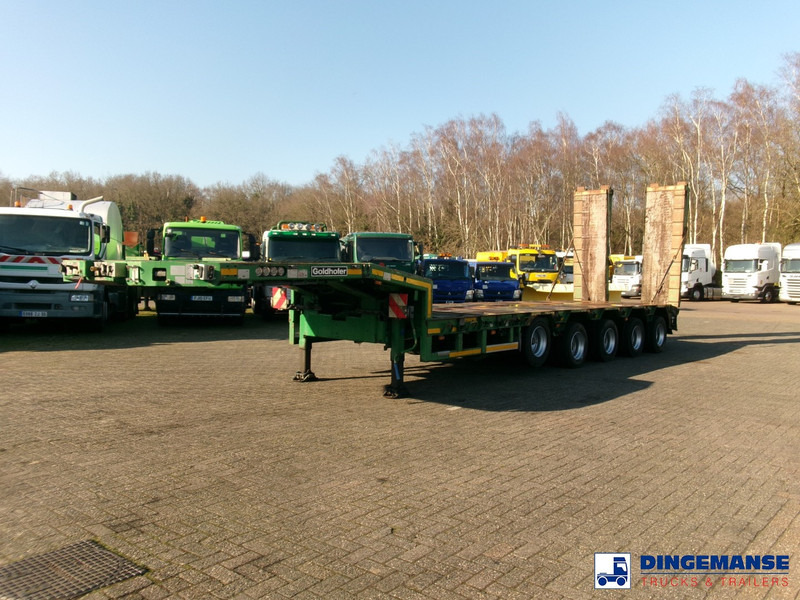 Goldhofer 5-axle semi-lowbed trailer 80 t ext. - Нискорамна площадка полуремарке: снимка 1 Goldhofer 5-axle semi-lowbed trailer 80 t ext. - Нискорамна площадка полуремарке: снимка 1
