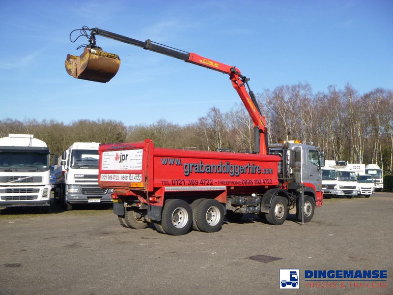 Hino FY1EUKA 8x4 tipper RHD + Palfinger E120L + grapple - Камион с кран: снимка 3 Hino FY1EUKA 8x4 tipper RHD + Palfinger E120L + grapple - Камион с кран: снимка 3