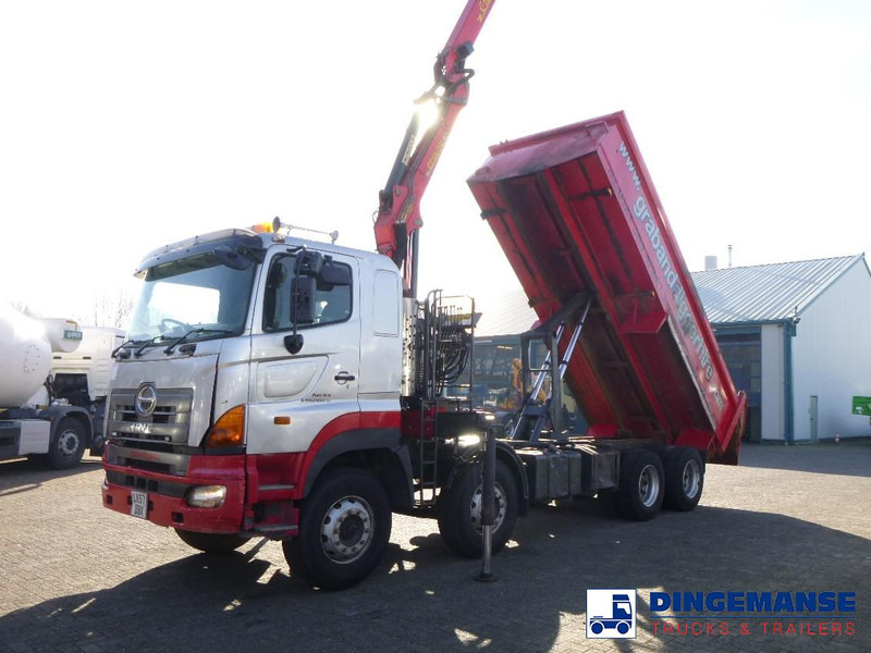 Hino FY1EUKA 8x4 tipper RHD + Palfinger E120L + grapple - Камион с кран: снимка 1 Hino FY1EUKA 8x4 tipper RHD + Palfinger E120L + grapple - Камион с кран: снимка 1