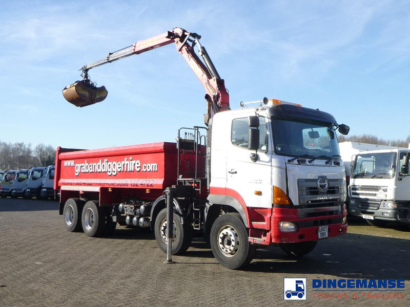 Hino FY1EUKA 8x4 tipper RHD + Palfinger E120L + grapple - Камион с кран: снимка 5 Hino FY1EUKA 8x4 tipper RHD + Palfinger E120L + grapple - Камион с кран: снимка 5