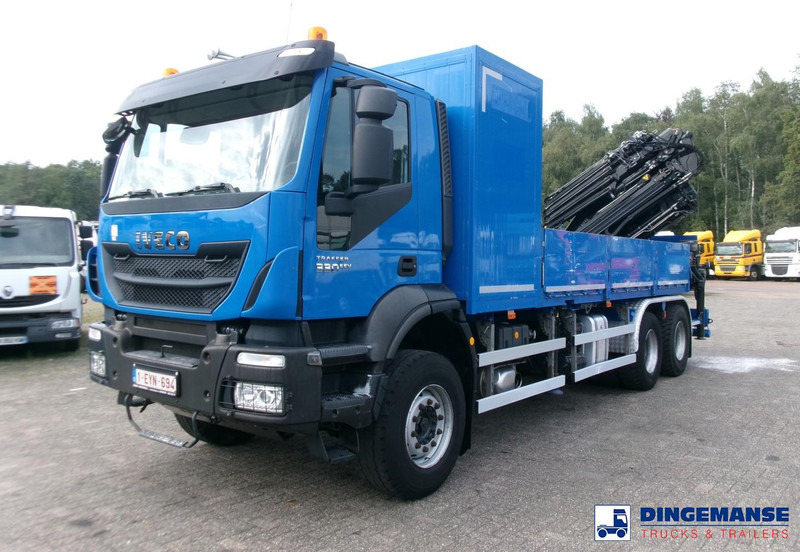 Iveco AD260T33 EEV 6X4 + Hiab 377 E5 Hipro Jib 70 X-4 - Камион с кран: снимка 1 Iveco AD260T33 EEV 6X4 + Hiab 377 E5 Hipro Jib 70 X-4 - Камион с кран: снимка 1