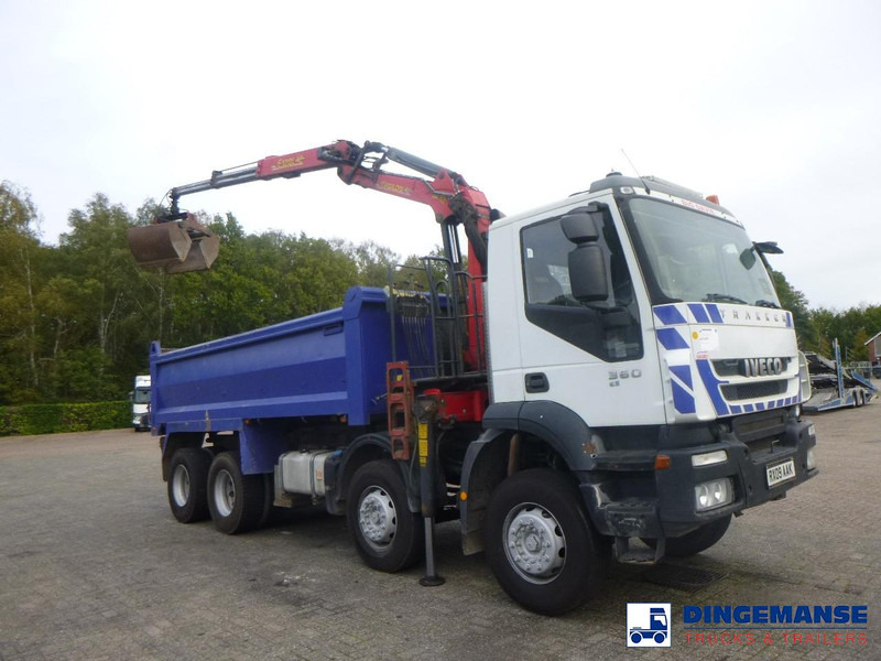 Iveco AD340T36 8x4 RHD tipper + Palfinger E120 plus + grapple - Камион с кран: снимка 2 Iveco AD340T36 8x4 RHD tipper + Palfinger E120 plus + grapple - Камион с кран: снимка 2