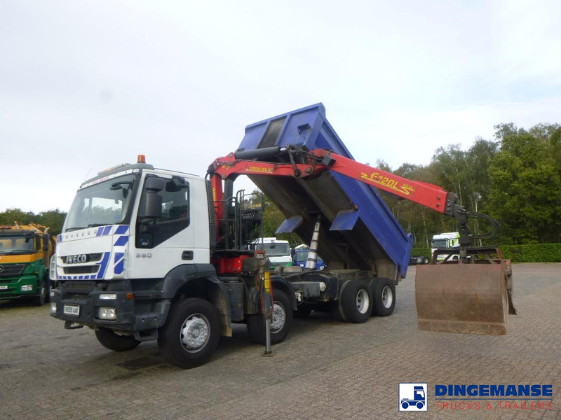 Iveco AD340T36 8x4 RHD tipper + Palfinger E120 plus + grapple - Камион с кран: снимка 5 Iveco AD340T36 8x4 RHD tipper + Palfinger E120 plus + grapple - Камион с кран: снимка 5