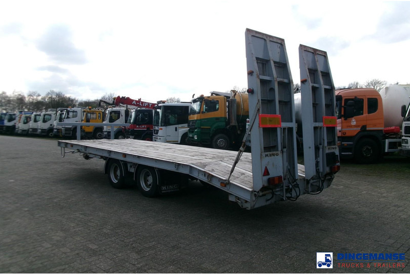 KING 2-axle platform drawbar trailer 14t + ramps - Бордово ремарке/ Платформа: снимка 3 KING 2-axle platform drawbar trailer 14t + ramps - Бордово ремарке/ Платформа: снимка 3
