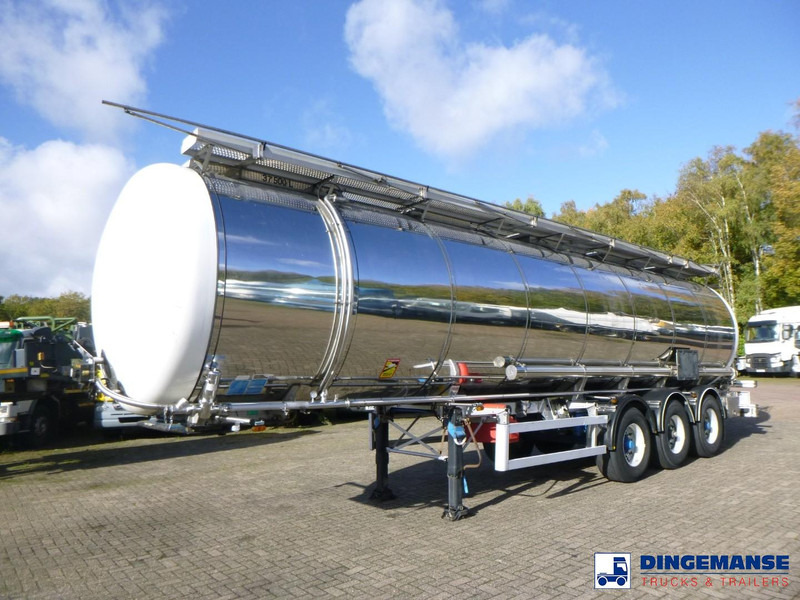 LAG Chemical tank inox 37.5 m3 / 1 comp - Полуремарке цистерна: снимка 1 LAG Chemical tank inox 37.5 m3 / 1 comp - Полуремарке цистерна: снимка 1
