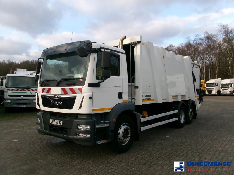 MAN TGM 26.320 6X2 Euro 6 RHD Faun refuse truck - Боклукчийска кола: снимка 1 MAN TGM 26.320 6X2 Euro 6 RHD Faun refuse truck - Боклукчийска кола: снимка 1