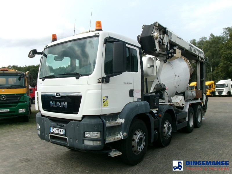 MAN TGS 32.360 8X4 Euro 6 Liebherr concrete mixer 8 m3 + belt - Бетоновоз: снимка 1 MAN TGS 32.360 8X4 Euro 6 Liebherr concrete mixer 8 m3 + belt - Бетоновоз: снимка 1