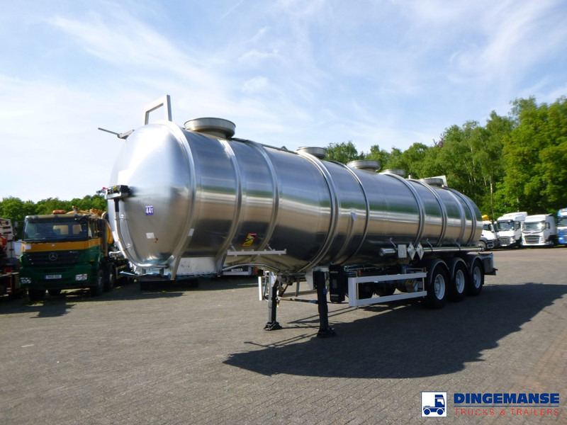 Magyar Chemical tank inox 40.5 m3 / 3 comp - Полуремарке цистерна: снимка 1 Magyar Chemical tank inox 40.5 m3 / 3 comp - Полуремарке цистерна: снимка 1