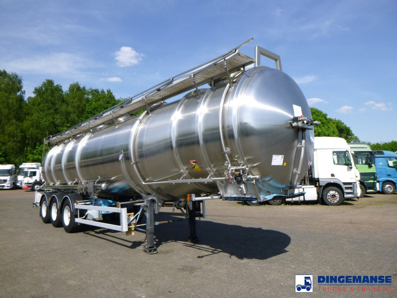 Magyar Chemical tank inox 40.5 m3 / 3 comp - Полуремарке цистерна: снимка 2 Magyar Chemical tank inox 40.5 m3 / 3 comp - Полуремарке цистерна: снимка 2