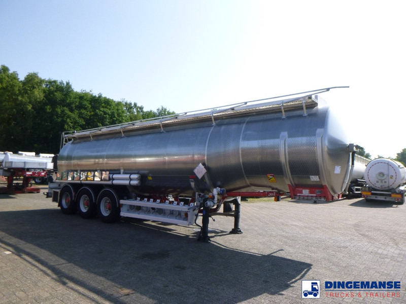 Magyar Fuel tank inox 38.8m3 / 8comp ADR valid 02/12/2025 - Полуремарке цистерна: снимка 2 Magyar Fuel tank inox 38.8m3 / 8comp ADR valid 02/12/2025 - Полуремарке цистерна: снимка 2