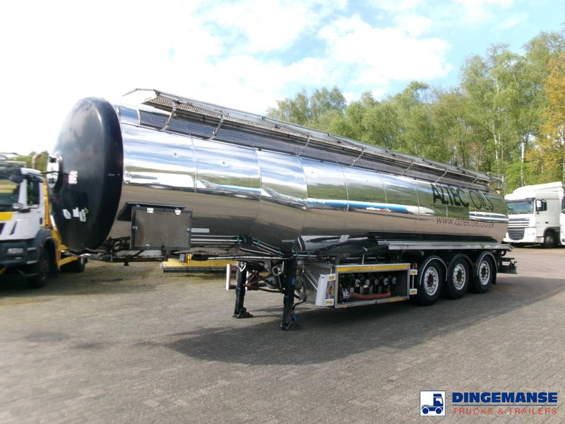 Magyar Heavy oil tank inox 37 m3 / 5 comp + pump - Полуремарке цистерна: снимка 1 Magyar Heavy oil tank inox 37 m3 / 5 comp + pump - Полуремарке цистерна: снимка 1