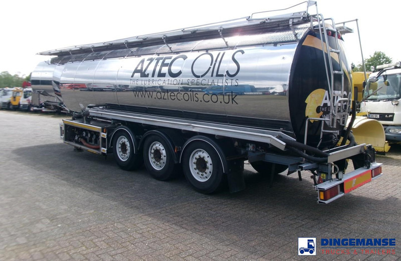 Magyar Heavy oil tank inox 37 m3 / 5 comp + pump - Полуремарке цистерна: снимка 3 Magyar Heavy oil tank inox 37 m3 / 5 comp + pump - Полуремарке цистерна: снимка 3