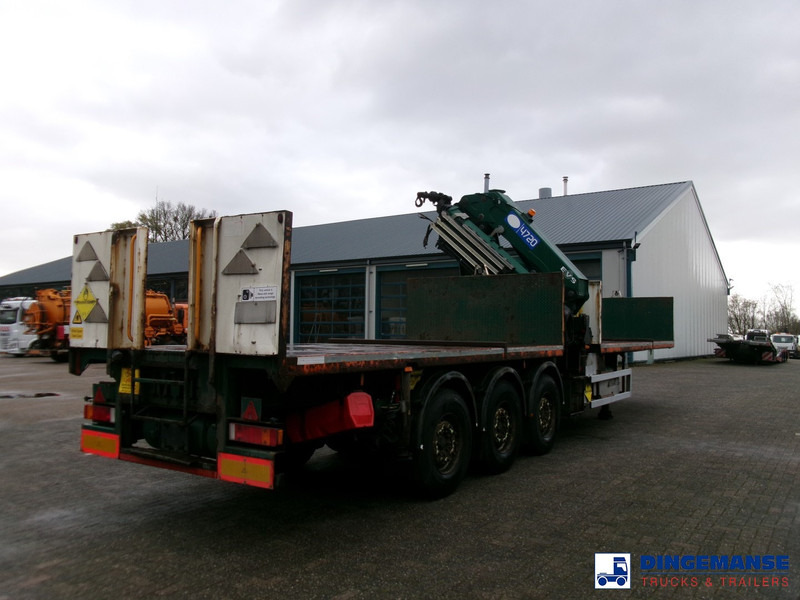 Бордови камион, Камион с кран Massey Platform trailer + HMF 4720 K3 crane: снимка 8