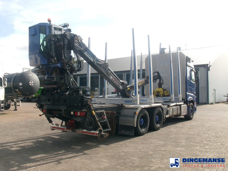 Mercedes-Benz Actros 2663 6x4 Euro 6 loglift F96 crane timber truck - Камион за дърва, Камион с кран: снимка 4 Mercedes-Benz Actros 2663 6x4 Euro 6 loglift F96 crane timber truck - Камион за дърва, Камион с кран: снимка 4