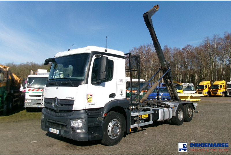 Mercedes-Benz Antos 2543 6x2 Euro 6 Marrel container hook 18t - Мултилифт с кука камион: снимка 1 Mercedes-Benz Antos 2543 6x2 Euro 6 Marrel container hook 18t - Мултилифт с кука камион: снимка 1