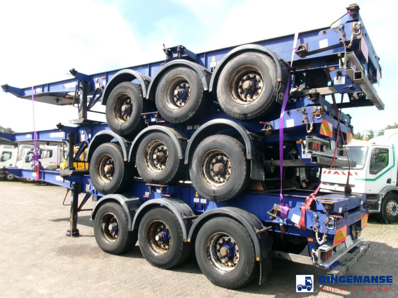 Montracon Stack - 3 x container chassis 20-30-40-45 ft - Контейнеровоз/ Сменна каросерия полуремарке: снимка 4 Montracon Stack - 3 x container chassis 20-30-40-45 ft - Контейнеровоз/ Сменна каросерия полуремарке: снимка 4