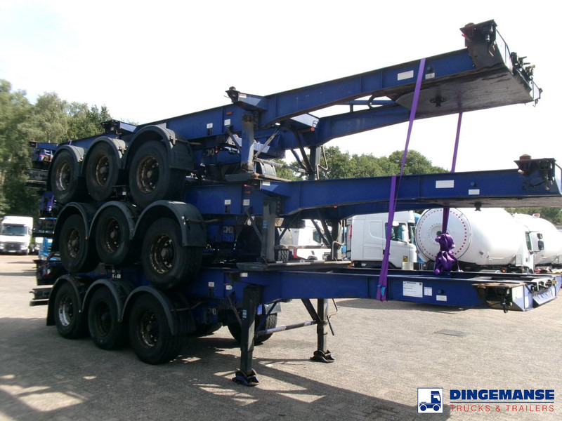 Montracon Stack - 3 x container chassis 20-30-40-45 ft - Контейнеровоз/ Сменна каросерия полуремарке: снимка 2 Montracon Stack - 3 x container chassis 20-30-40-45 ft - Контейнеровоз/ Сменна каросерия полуремарке: снимка 2