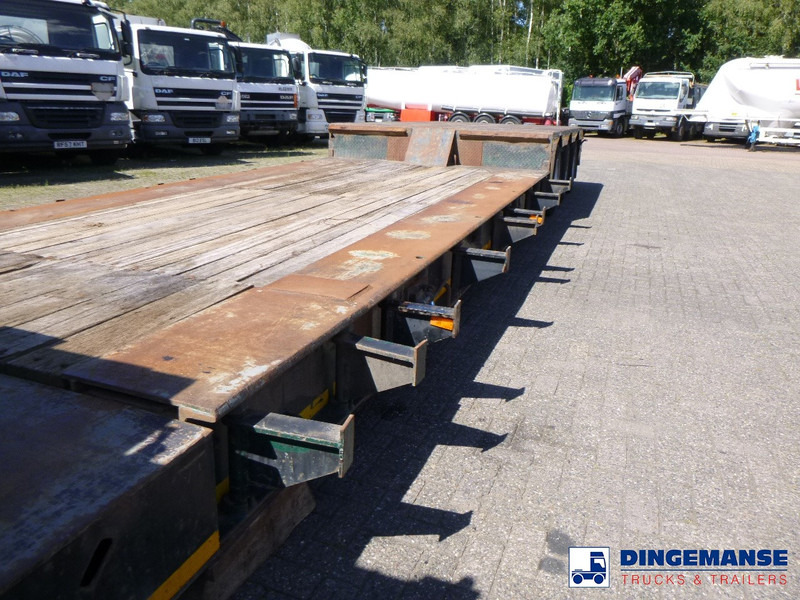 Нискорамна площадка полуремарке Nooteboom 3-axle lowbed trailer 33 t / extendable 8.5 m: снимка 9