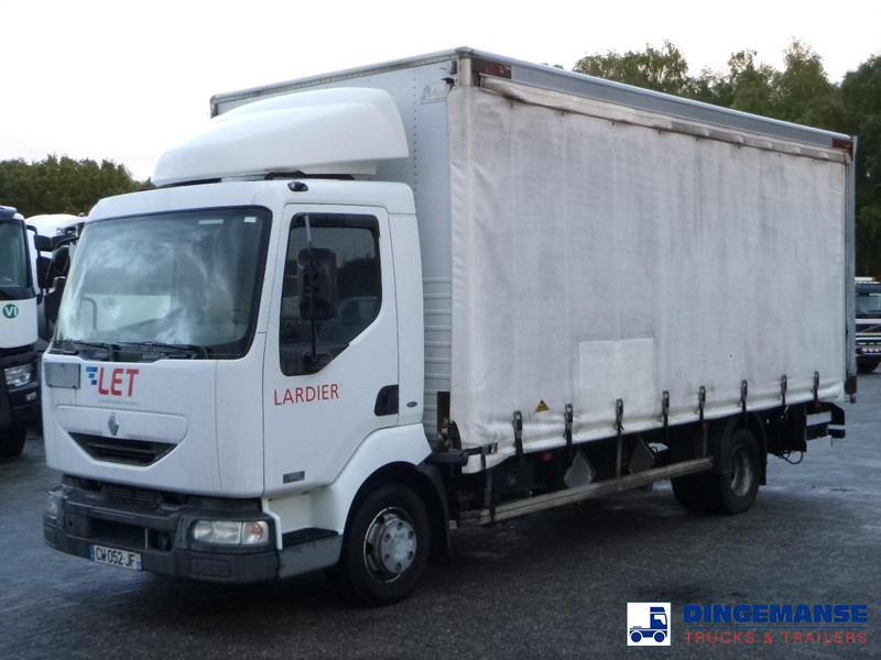 Renault Midlum 180 dci 4x2 curtain sider - Камион с брезент: снимка 1 Renault Midlum 180 dci 4x2 curtain sider - Камион с брезент: снимка 1