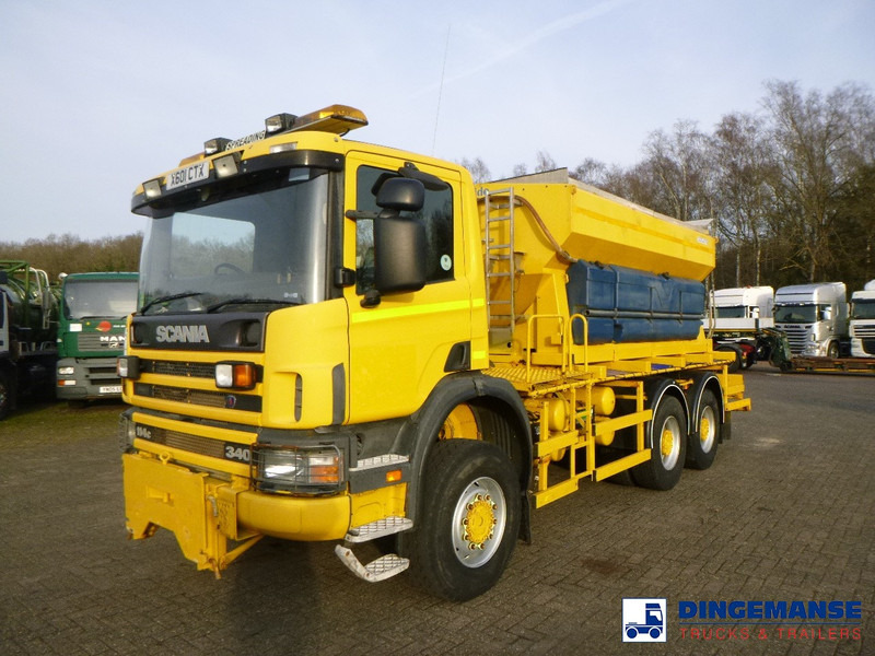 Scania P114-340 CB 6X6 RHD gritter / snow plough - Снегорин: снимка 1 Scania P114-340 CB 6X6 RHD gritter / snow plough - Снегорин: снимка 1