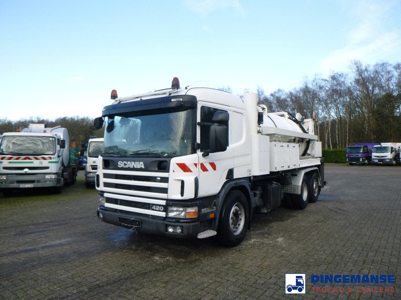 Scania P124-420 6x2 vacuum tank 10.5 m3 - Каналопочистваща машина: снимка 1 Scania P124-420 6x2 vacuum tank 10.5 m3 - Каналопочистваща машина: снимка 1