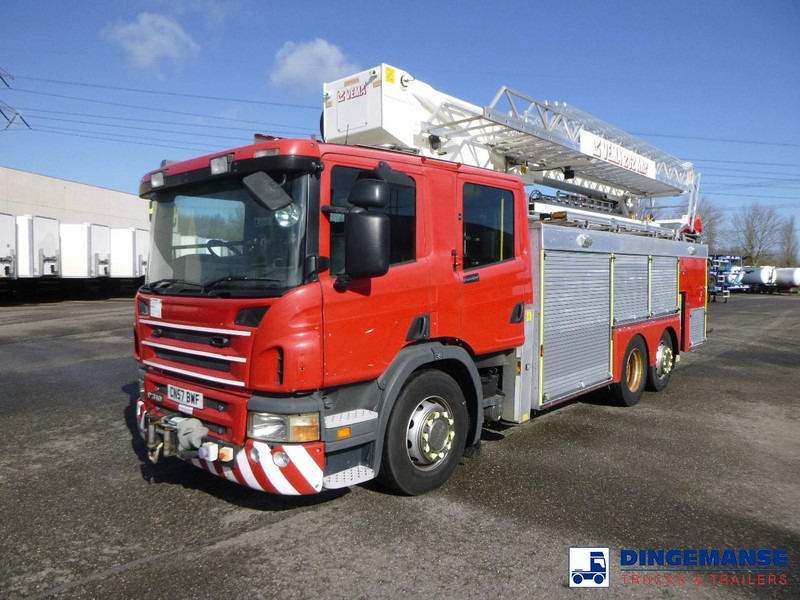 Scania P310 6x2 RHD fire truck + pump, ladder & manlift - Пожарна кола: снимка 1 Scania P310 6x2 RHD fire truck + pump, ladder & manlift - Пожарна кола: снимка 1