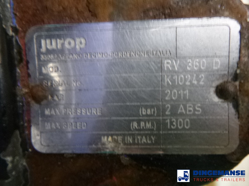 Полуремарке цистерна VALLELY Vacuum tank alu 30 m3 / 1 comp + Engine: снимка 16