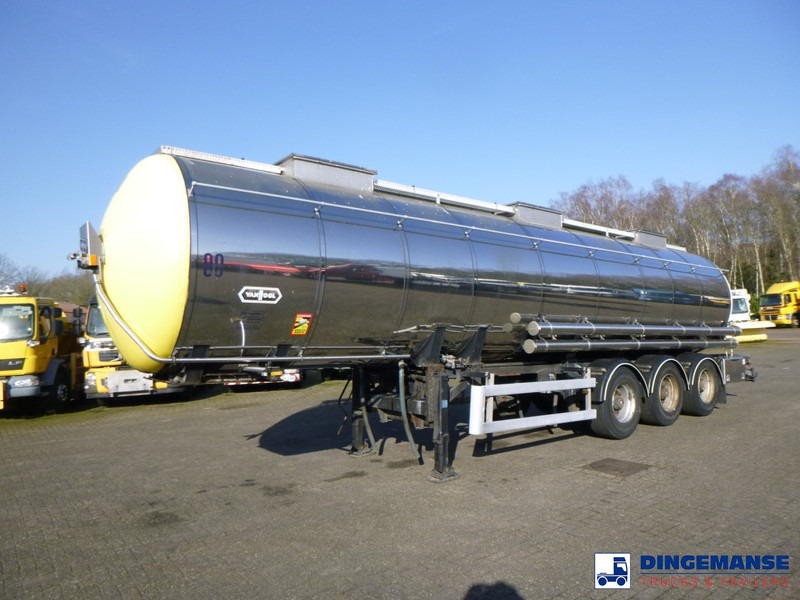 Van Hool Chemical tank inox 30 m3 / 1 comp - Полуремарке цистерна: снимка 1 Van Hool Chemical tank inox 30 m3 / 1 comp - Полуремарке цистерна: снимка 1