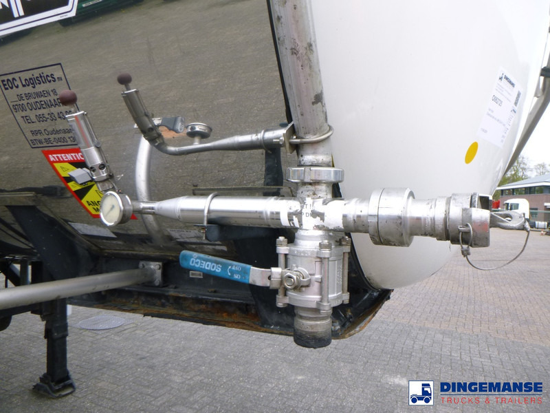 Полуремарке цистерна Van Hool Chemical tank inox L4BH 30 m3 / 3 comp: снимка 14