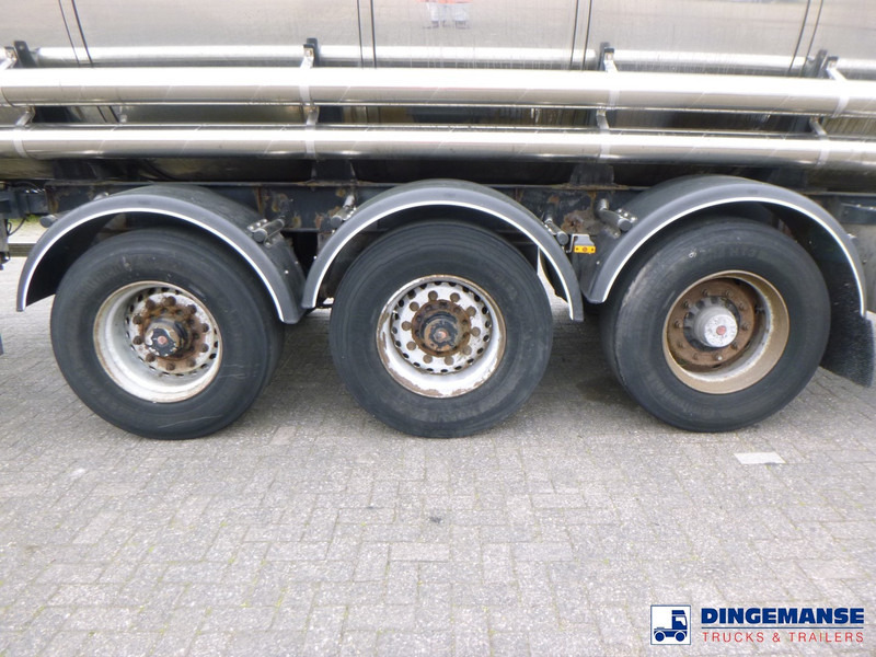 Полуремарке цистерна Van Hool Chemical tank inox L4BH 30 m3 / 3 comp: снимка 6