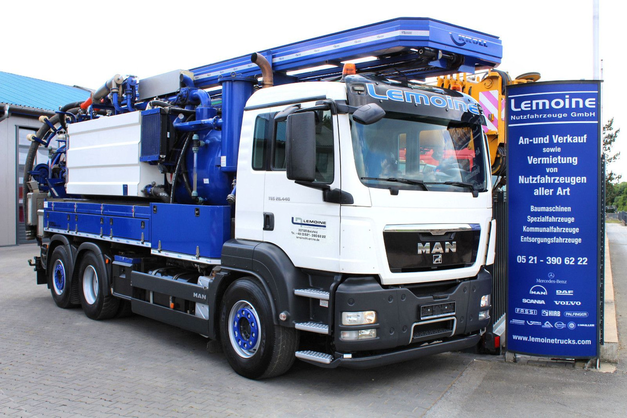 MAN TGS 28.440 6x2 Kroll 14,5m³ W-Rückgewinner KOMBI - Каналопочистваща машина: снимка 1 MAN TGS 28.440 6x2 Kroll 14,5m³ W-Rückgewinner KOMBI - Каналопочистваща машина: снимка 1