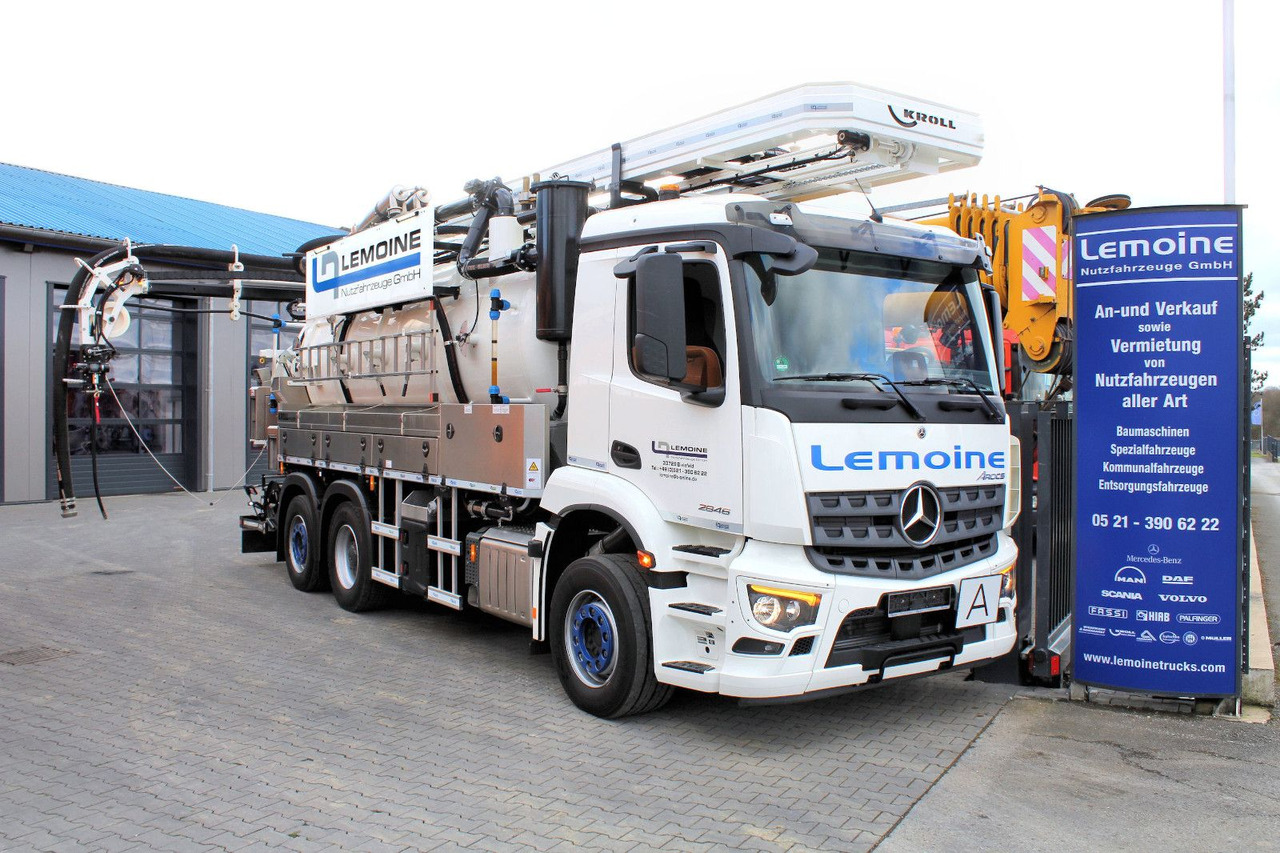Mercedes-Benz AROCS 2546 6x2 Kroll 14m³ WRG Wasserrückgewinner - Каналопочистваща машина: снимка 1 Mercedes-Benz AROCS 2546 6x2 Kroll 14m³ WRG Wasserrückgewinner - Каналопочистваща машина: снимка 1