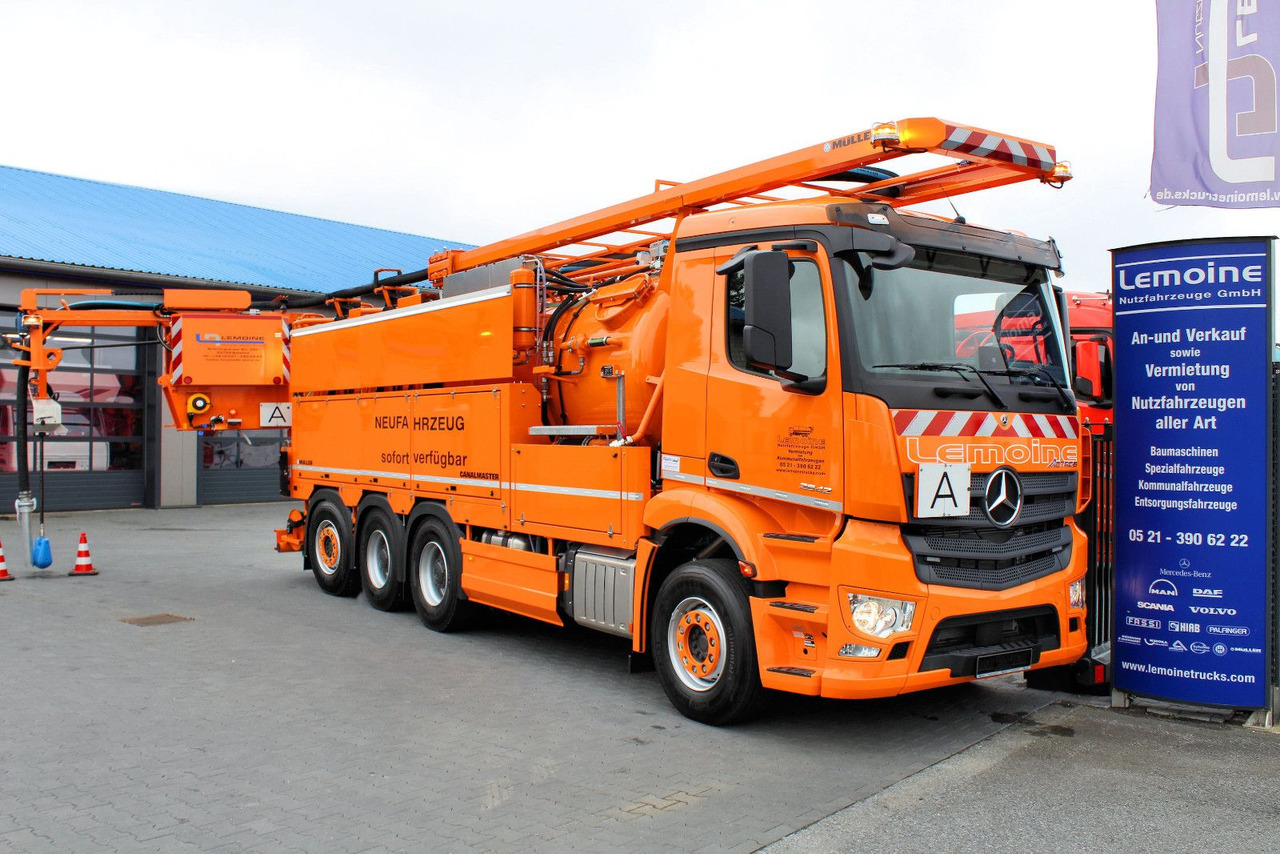 Mercedes-Benz Arocs 3551 8x4 Müller 16mCanalmaster F160EWA WRG - Каналопочистваща машина: снимка 1 Mercedes-Benz Arocs 3551 8x4 Müller 16mCanalmaster F160EWA WRG - Каналопочистваща машина: снимка 1