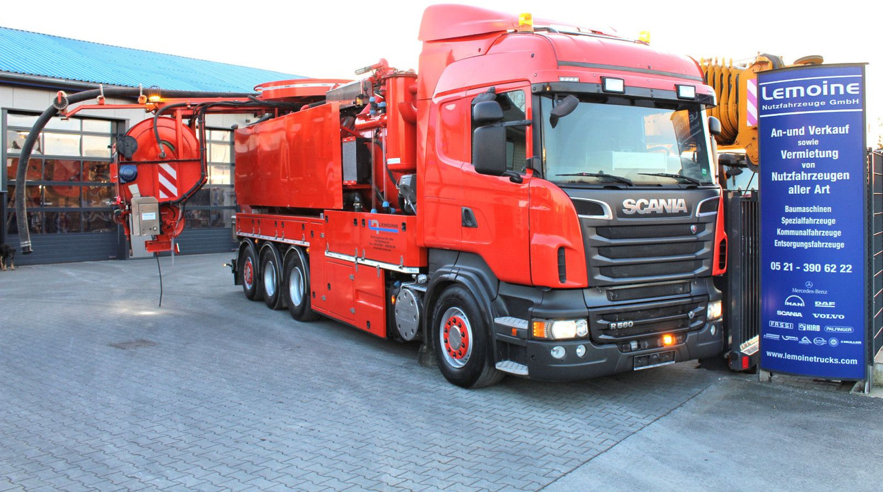 Scania R560 V8 8x4 Kroll 20m³ WRG 2x HD-Pumpe 620 Liter - Каналопочистваща машина: снимка 1 Scania R560 V8 8x4 Kroll 20m³ WRG 2x HD-Pumpe 620 Liter - Каналопочистваща машина: снимка 1